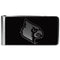 NCAA - Louisville Cardinals Black and Steel Money Clip-Wallets & Checkbook Covers,Money Clips,Black and Steel Money Clips,College Black and Steel Money Clips-JadeMoghul Inc.