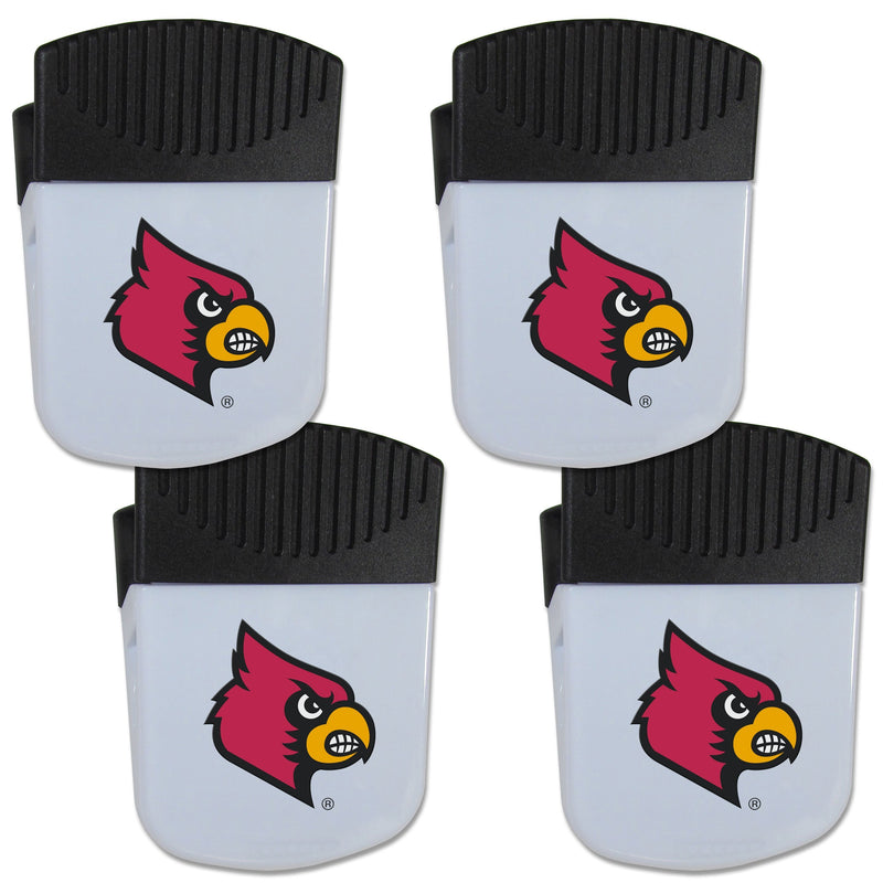 NCAA - Louisville Cardinals Chip Clip Magnet with Bottle Opener, 4 pack-Other Cool Stuff,College Other Cool Stuff,Louisville Cardinals Other Cool Stuff-JadeMoghul Inc.
