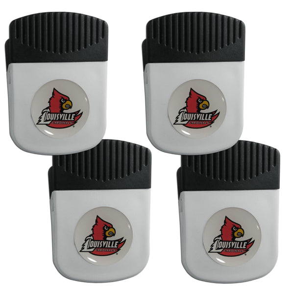 NCAA - Louisville Cardinals Clip Magnet with Bottle Opener, 4 pack-Other Cool Stuff,College Other Cool Stuff,Louisville Cardinals Other Cool Stuff-JadeMoghul Inc.