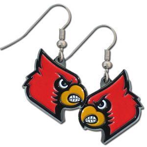 NCAA - Louisville Cardinals Dangle Earrings-Jewelry & Accessories,Earrings,Dangle Earrings,Dangle Earrings,College Dangle Earrings-JadeMoghul Inc.