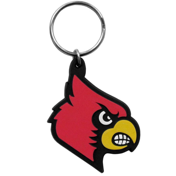 NCAA - Louisville Cardinals Flex Key Chain-Key Chains,Flex Key Chains,College Flex Key Chains-JadeMoghul Inc.