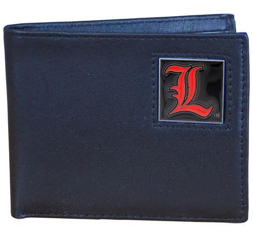 NCAA - Louisville Cardinals Leather Bi-fold Wallet-Wallets & Checkbook Covers,Bi-fold Wallets,Window Box Packaging,College Bi-fold Wallets-JadeMoghul Inc.