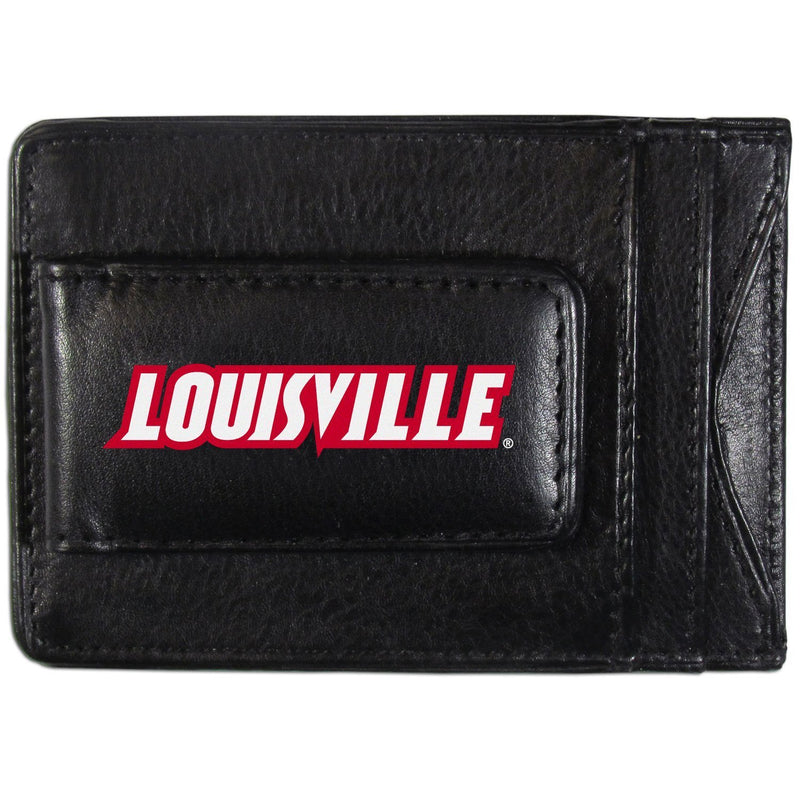 NCAA - Louisville Cardinals Logo Leather Cash and Cardholder-Wallets & Checkbook Covers,College Wallets,Louisville Cardinals Wallets-JadeMoghul Inc.