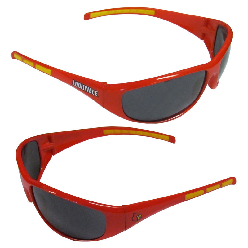 NCAA - Louisville Cardinals Wrap Sunglasses-Sunglasses, Eyewear & Accessories,Sunglasses,Wrap Sunglasses,College Wrap Sunglasses-JadeMoghul Inc.