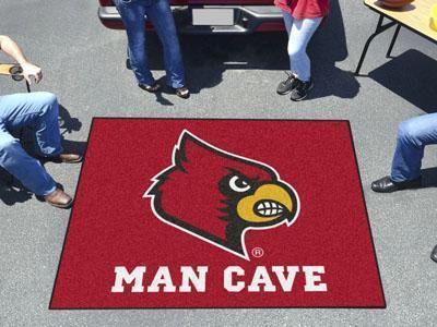 BBQ Grill Mat NCAA Louisville Man Cave Tailgater Rug 5'x6'