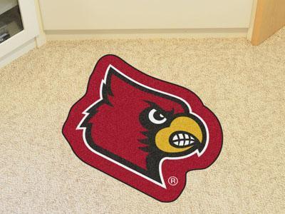 Custom Logo Rugs NCAA Louisville Mascot Custom Shape Mat