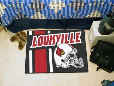 Indoor Outdoor Rugs NCAA Louisville Uniform Starter Rug 19"x30"