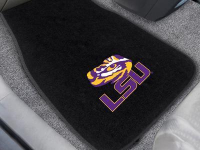 Weather Car Mats NCAA LSU 2-pc Embroidered Front Car Mats 18"x27"