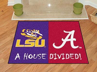 Large Area Rugs NCAA LSU Alabama House Divided Rug 33.75"x42.5"
