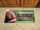 Welcome Mat NCAA LSU Scraper Mat 19"x30" Ball