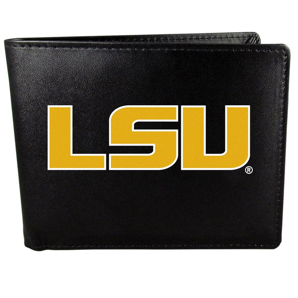 NCAA - LSU Tigers Bi-fold Wallet Large Logo-Wallets & Checkbook Covers,College Wallets,LSU Tigers Wallets-JadeMoghul Inc.