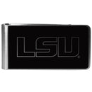 NCAA - LSU Tigers Black and Steel Money Clip-Wallets & Checkbook Covers,College Wallets,LSU Tigers Wallets-JadeMoghul Inc.