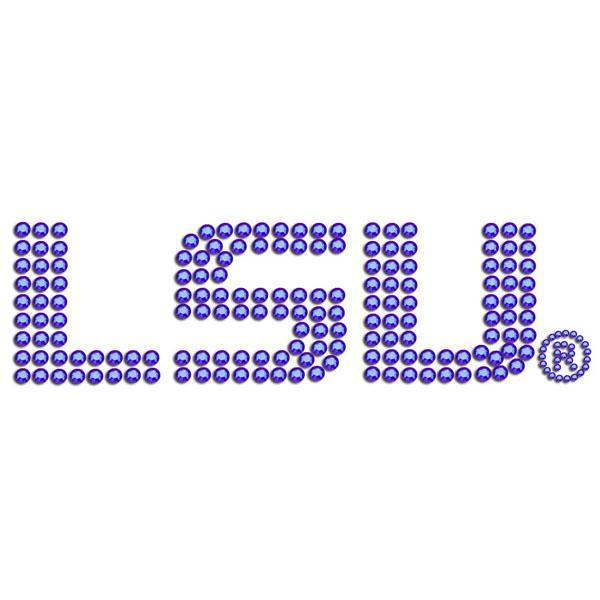 NCAA - LSU Tigers Bling Decal-Automotive Accessories,Decals,Bling Decals,College Bling Decals-JadeMoghul Inc.