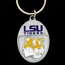 NCAA - LSU Tigers Carved Metal Key Chain-Key Chains,Scultped Metal Key Chains,College Scultped Metal Key Chains-JadeMoghul Inc.