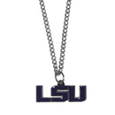 NCAA - LSU Tigers Chain Necklace with Small Charm-Jewelry & Accessories,Necklaces,Chain Necklaces,College Chain Necklaces-JadeMoghul Inc.