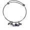 NCAA - LSU Tigers Charm Bangle Bracelet-Jewelry & Accessories,Bracelets,Charm Bangle Bracelets,College Charm Bangle Bracelets-JadeMoghul Inc.
