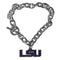 NCAA - LSU Tigers Charm Chain Bracelet-Jewelry & Accessories,Bracelets,Charm Chain Bracelets,College Charm Chain Bracelets-JadeMoghul Inc.