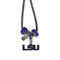 NCAA - LSU Tigers Euro Bead Necklace-Jewelry & Accessories,Necklaces,Euro Bead Necklaces,College Euro Bead Necklaces-JadeMoghul Inc.