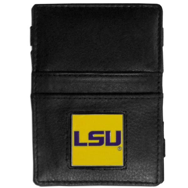 NCAA - LSU Tigers Leather Jacob's Ladder Wallet-Wallets & Checkbook Covers,Jacob's Ladder Wallets,College Jacob's Ladder Wallets-JadeMoghul Inc.