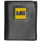 NCAA - LSU Tigers Leather Tri-fold Wallet-Wallets & Checkbook Covers,Tri-fold Wallets,Tri-fold Wallets,College Tri-fold Wallets-JadeMoghul Inc.