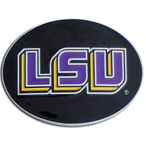 NCAA - LSU Tigers Logo Belt Buckle-Jewelry & Accessories,Belt Buckles,Sports Buckles,Logo Belt Buckles,College Logo Belt Buckles-JadeMoghul Inc.