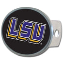 NCAA - LSU Tigers Oval Metal Hitch Cover Class II and III-Automotive Accessories,Hitch Covers,Oval Metal Hitch Covers Class III,College Oval Metal Hitch Covers Class III-JadeMoghul Inc.