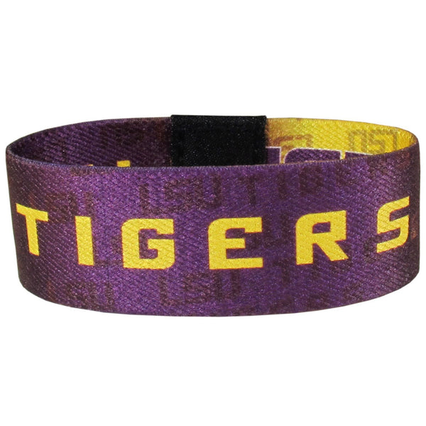 NCAA - LSU Tigers Stretch Bracelets-Jewelry & Accessories,Bracelets,Team Stretch Bands,College Stretch Bands-JadeMoghul Inc.