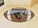 Round Rug in Living Room NCAA Maine Football Ball Rug 20.5"x32.5"