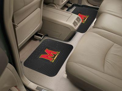 Rubber Mat NCAA Maryland 2-pc Utility Car Mat 14"x17"