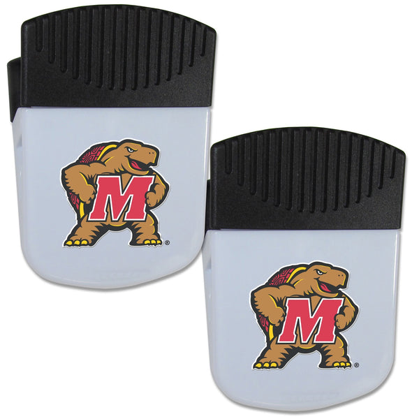 NCAA - Maryland Terrapins Chip Clip Magnet with Bottle Opener, 2 pack-Other Cool Stuff,College Other Cool Stuff,Maryland Terrapins Other Cool Stuff-JadeMoghul Inc.