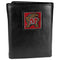 NCAA - Maryland Terrapins Deluxe Leather Tri-fold Wallet Packaged in Gift Box-Wallets & Checkbook Covers,Tri-fold Wallets,Deluxe Tri-fold Wallets,Gift Box Packaging,College Tri-fold Wallets-JadeMoghul Inc.