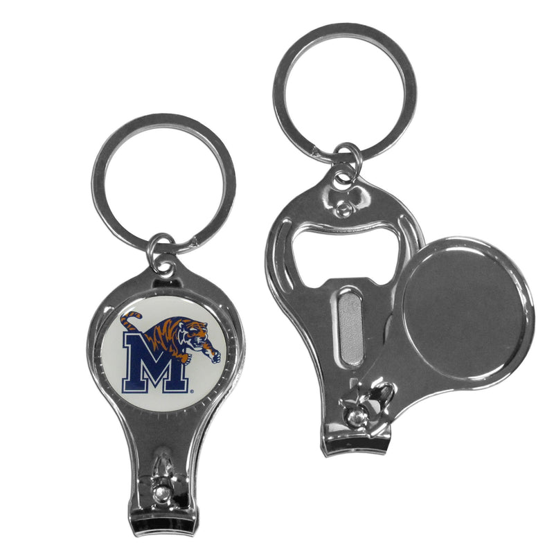 NCAA - Memphis Tigers Nail Care/Bottle Opener Key Chain-Key Chains,College Key Chains,Memphis Tigers Key Chains-JadeMoghul Inc.
