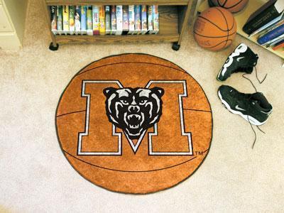 Round Rugs NCAA Mercer Basketball Mat 27" diameter