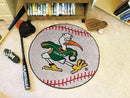 Round Rugs For Sale NCAA Miami Baseball Mat 27" diameter