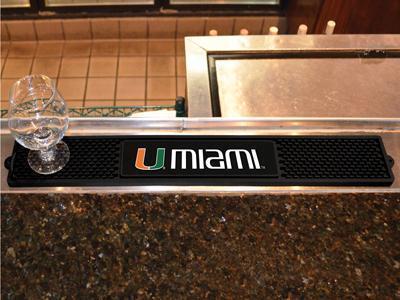 BBQ Accessories NCAA Miami Drink Tailgate Mat 3.25"x24"