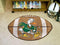 Round Rug in Living Room NCAA Miami Football Ball Rug 20.5"x32.5"