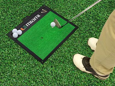 Golf Accessories NCAA Miami Golf Hitting Mat 20" x 17"