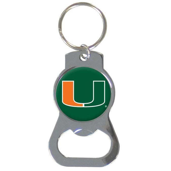 NCAA - Miami Hurricanes Bottle Opener Key Chain-Key Chains,Bottle Opener Key Chains,College Bottle Opener Key Chains-JadeMoghul Inc.