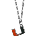 NCAA - Miami Hurricanes Chain Necklace with Small Charm-Jewelry & Accessories,Necklaces,Chain Necklaces,College Chain Necklaces-JadeMoghul Inc.