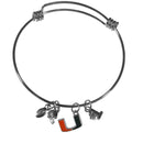 NCAA - Miami Hurricanes Charm Bangle Bracelet-Jewelry & Accessories,Bracelets,Charm Bangle Bracelets,College Charm Bangle Bracelets-JadeMoghul Inc.