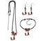 NCAA - Miami Hurricanes Euro Bead Jewelry 3 piece Set-Jewelry & Accessories,College Jewelry,Miami Hurricanes Jewelry-JadeMoghul Inc.