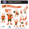 NCAA - Miami Hurricanes Family Decal Set Large-Automotive Accessories,Decals,Family Character Decals,Large Family Decals,College Large Family Decals-JadeMoghul Inc.