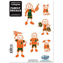 NCAA - Miami Hurricanes Family Decal Set Small-Automotive Accessories,Decals,Family Character Decals,Small Family Decals,College Small Family Decals-JadeMoghul Inc.