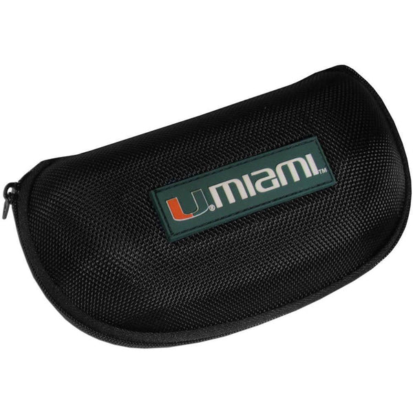NCAA - Miami Hurricanes Hard Shell Sunglass Case-Sunglasses, Eyewear & Accessories,Sunglass Cases,Zippered Eyewear Cases,College Zippered Eyewear Cases-JadeMoghul Inc.