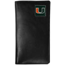 NCAA - Miami Hurricanes Leather Tall Wallet-Wallets & Checkbook Covers,Tall Wallets,College Tall Wallets-JadeMoghul Inc.