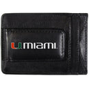 NCAA - Miami Hurricanes Logo Leather Cash and Cardholder-Wallets & Checkbook Covers,College Wallets,Miami Hurricanes Wallets-JadeMoghul Inc.