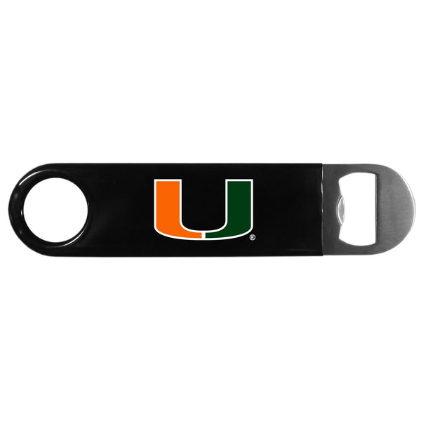NCAA - Miami Hurricanes Long Neck Bottle Opener-Tailgating & BBQ Accessories,Bottle Openers,Long Neck Openers,College Bottle Openers-JadeMoghul Inc.