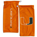 NCAA - Miami Hurricanes Microfiber Sunglass Bag-Sunglasses, Eyewear & Accessories,Microfiber Eyewear Bag,College Sport Eyewear Cases-JadeMoghul Inc.