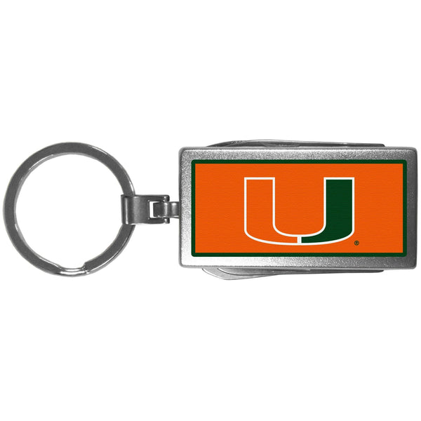 NCAA - Miami Hurricanes Multi-tool Key Chain, Logo-Key Chains,College Key Chains,Miami Hurricanes Key Chains-JadeMoghul Inc.