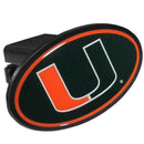 NCAA - Miami Hurricanes Plastic Hitch Cover Class III-Automotive Accessories,Hitch Covers,Plastic Hitch Covers Class III,College Plastic Hitch Covers Class III-JadeMoghul Inc.